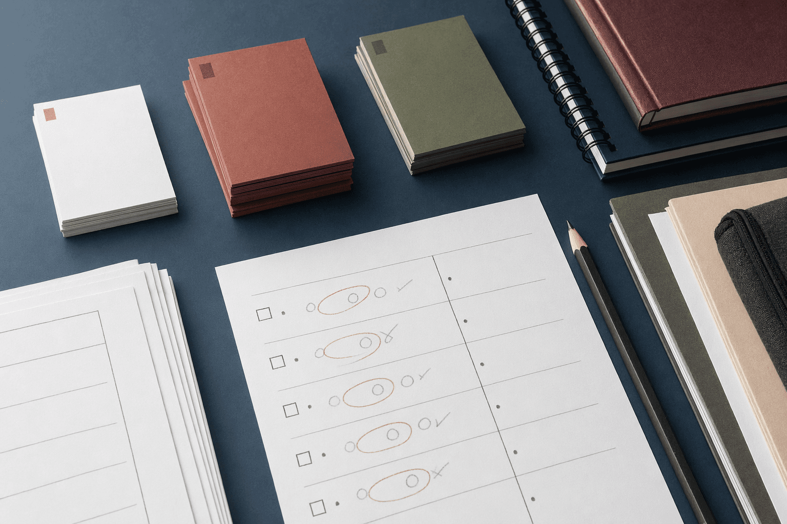 Segunda vuelta con test corregido, tarjetas de error y material seleccionado por prioridad