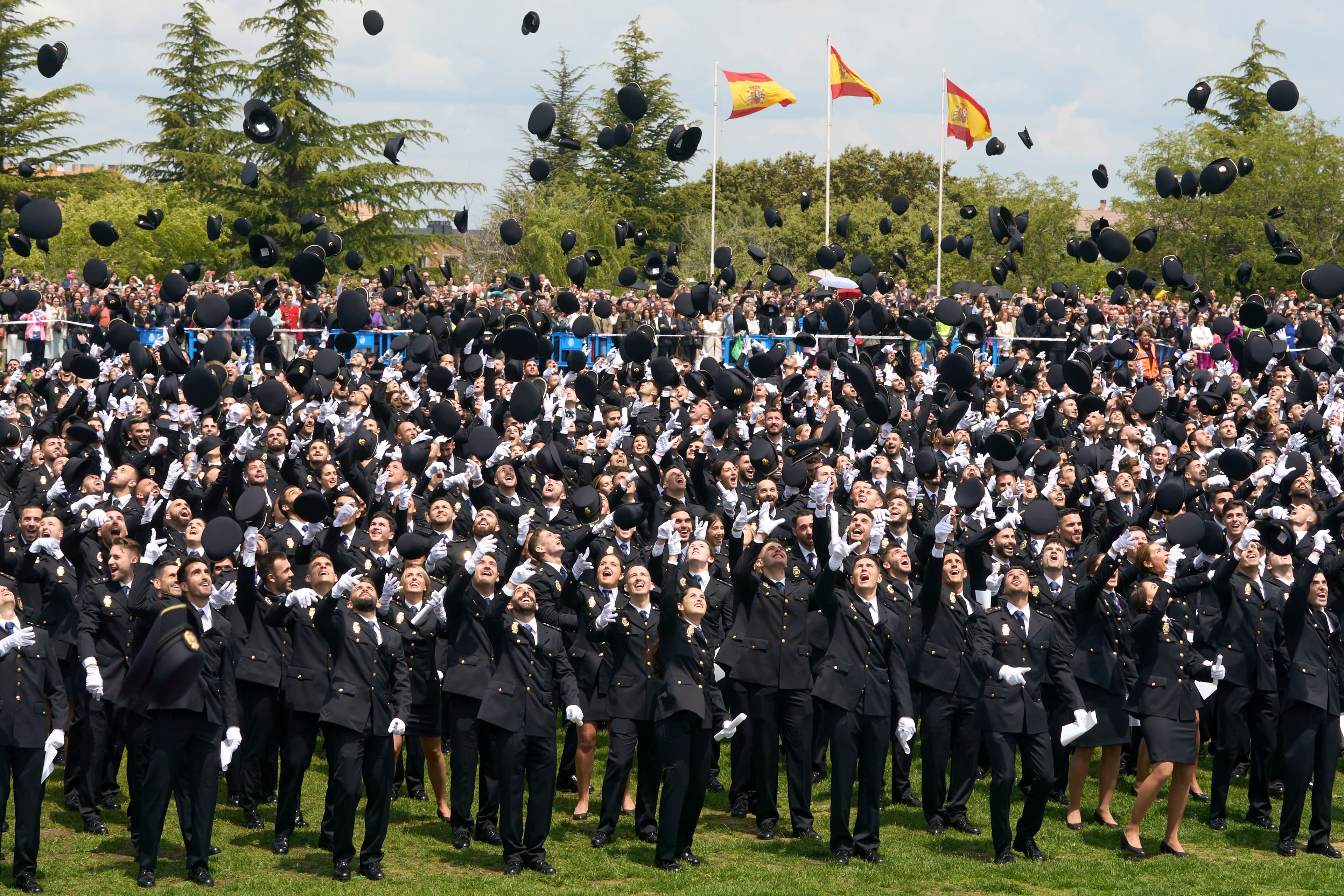 Acto de jura de nuevos policías nacionales.