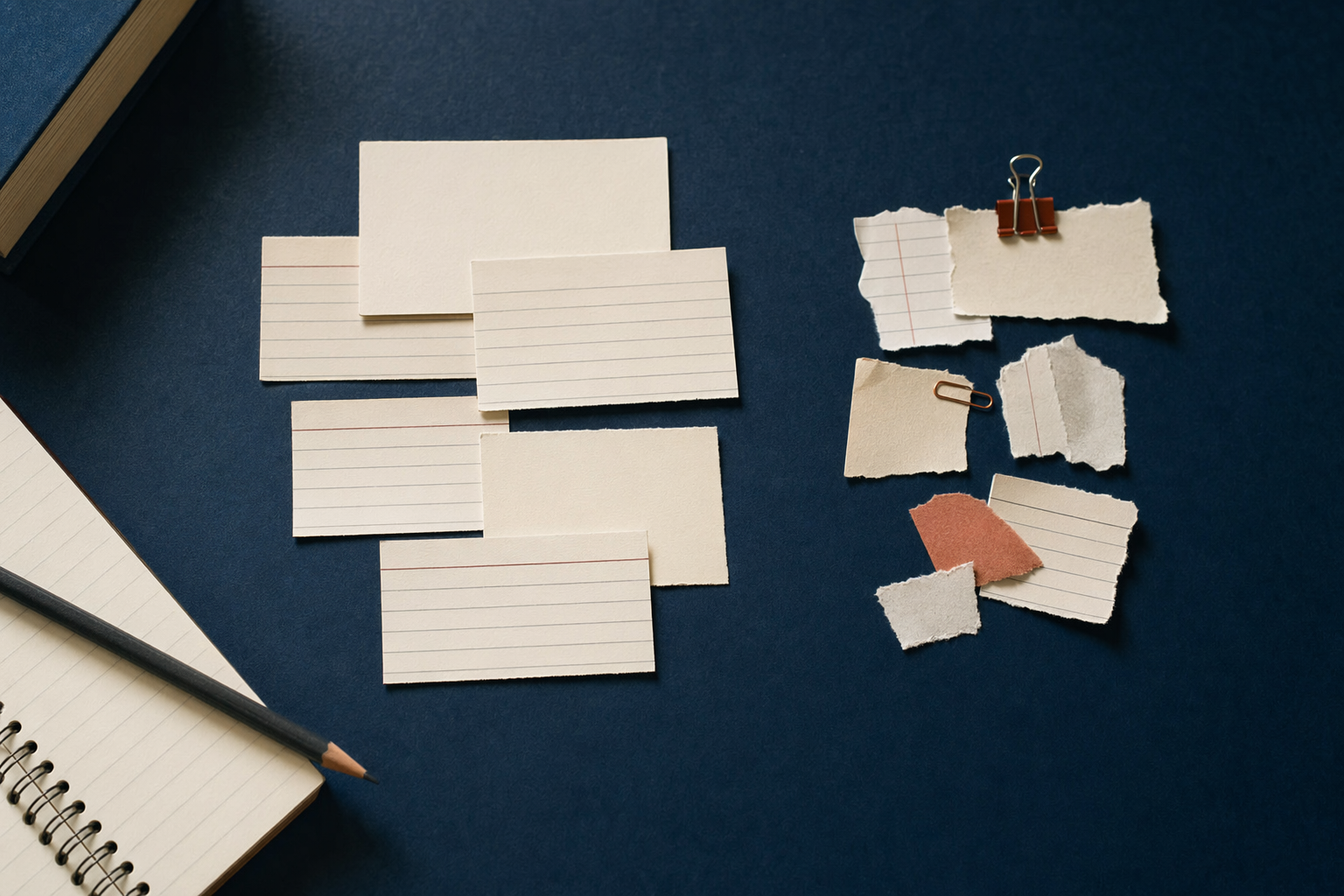 Panel de estudio que separa regla general y excepciones con tarjetas jurídicas agrupadas